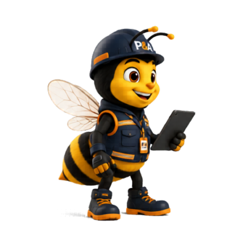 Mascote P&A Multiserv - Tecnologia e Organização